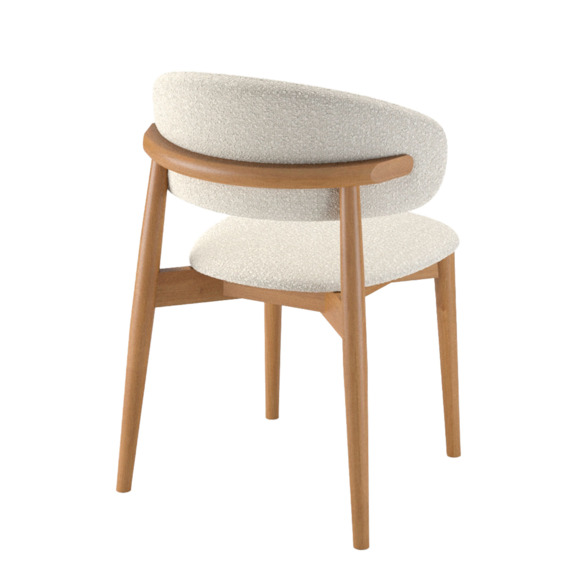 Стул К5, дуб коньяк, букле вайт - фото 3