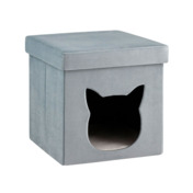 Фотография товара Пуф складной с ящиком Store Pet бирюзовый от компании ChiedoCover.