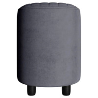 Фотография товара Пуф Тепал, велюр, темно-серый от компании ChiedoCover.