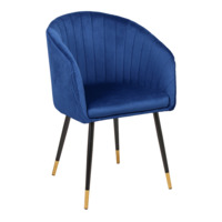 Настоящее фото товара Обеденный стул Мэри, синий, произведённого компанией ChiedoCover