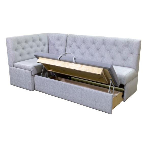 Диван Flower угловой, серый - фото 4