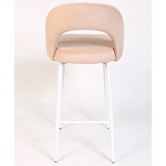 Стул Пиннате, барный, бежевый, белый, велюр - фото 6