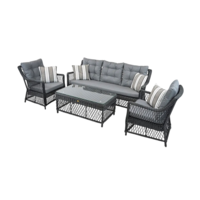 Настоящее фото товара Комплект Рум, черный металлик, ротанг, произведённого компанией ChiedoCover