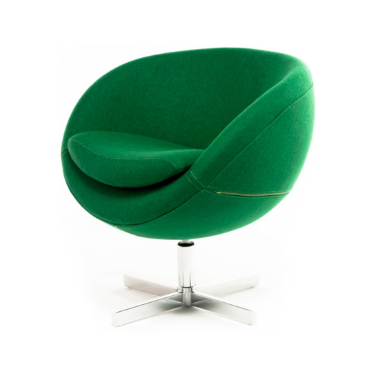 Дизайнерское кресло зелёное - фото 3