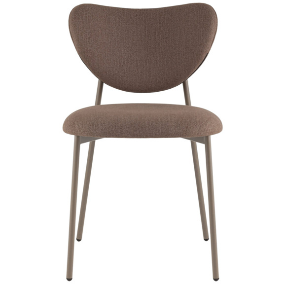 Стул Rina велюр, коричневый, бежево-серый Стул Rina велюр, коричневый, бежево-серый - фото 2