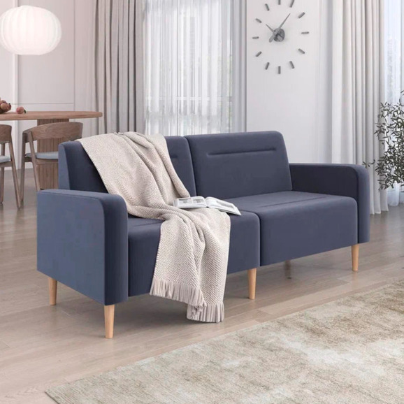 Диван Папилла, велюр, 182 см, серый Диван Папилла, велюр, 182 см, серый - фото 5