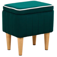 Настоящее фото товара Пуф Ноотропик с ящиком, зеленый, произведённого компанией ChiedoCover