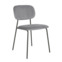 Настоящее фото товара Стул Париж, микровелюр Сканди 17, каркас металл серый, произведённого компанией ChiedoCover