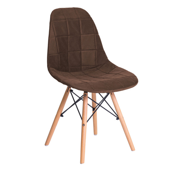 Чехол Е04 на стул Eames, коричневый - фото 1