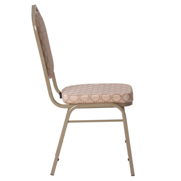 Стул Хит 20, жаккард Санлайт бежевый, каркас шампань Стул Хит 20, жаккард Санлайт бежевый, каркас шампань - фото 6
