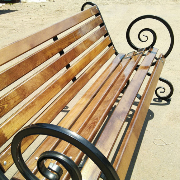 Скамейка Французская лоза большой вензель, 1500 Скамейка Французская лоза большой вензель, 1500 - фото 2