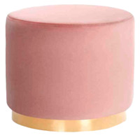 Фотография Пуф Prairie, светло-розовый, золото от производителя ChiedoCover, картинка продукции, реальное фото товара Настоящее фото товара Пуф Prairie, светло-розовый, золото, произведённого компанией ChiedoCover