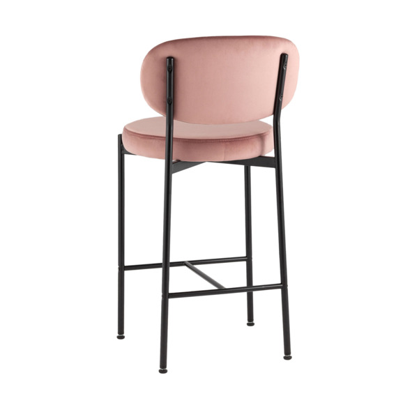 Стул полубарный Бриф ВД, велюр, пыльно-розовый - фото 4