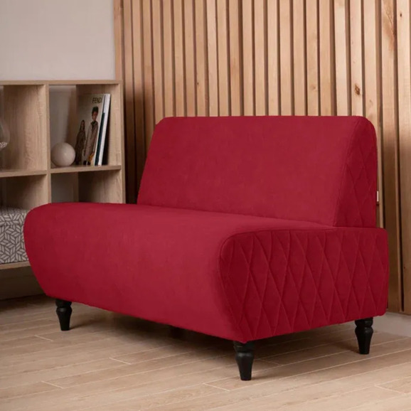 Диван Лотик, велюр, красный - фото 5