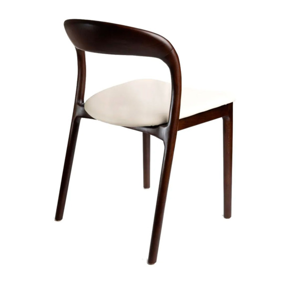 Стул Леман без подлокотников с бежевой обивкой - фото 3