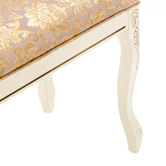 Банкетка Валентино патина золото / бежевый - фото 4