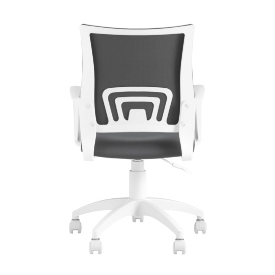 Кресло офисное TopChairs ST-BASIC-W серый крестовина пластик белый - фото 5