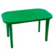 Стол пластиковый овальный, зелёный
