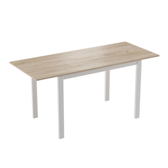 Стол Тион-5, дуб крафт серый, белый - фото 2