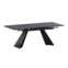 Настоящее фото товара Стол раздвижной Дуит 1200х800+300, даркстоун, черный муар, произведённого компанией ChiedoCover