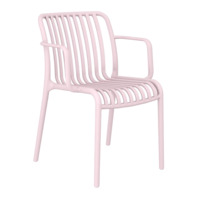 Настоящее фото товара Стул Gorg с подлокотниками, розовый, произведённого компанией ChiedoCover
