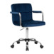 Офисное кресло Таварес, синий велюр