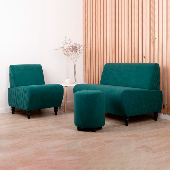 Пуф Тепал, велюр, зеленый - фото 6