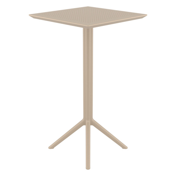 Стол пластиковый барный складной Sky Folding Bar Table 60, бежевый - фото 1