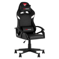 Настоящее фото товара Кресло спортивное TopChairs Warden черно-белый, произведённого компанией ChiedoCover
