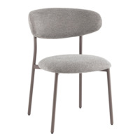 Фотография Стул обеденный Ayla, серый, серые ножки от производителя ChiedoCover, картинка продукции, реальное фото товара Настоящее фото товара Стул обеденный Ayla, серый, серые ножки, произведённого компанией ChiedoCover