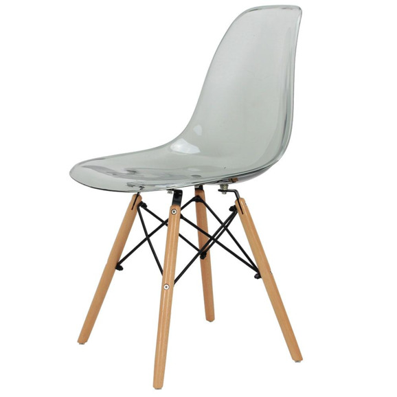 Стул Eames прозрачный серый - фото 6