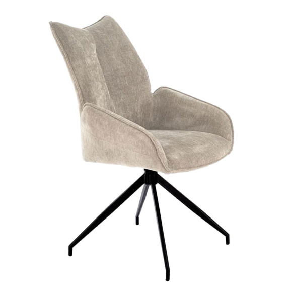 Стул кухонный Whisper, бежевый, черный - фото 1