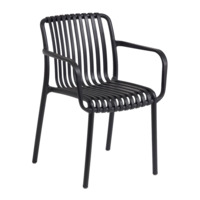 Настоящее фото товара Садовый стул Isabellini в черном цвете, произведённого компанией ChiedoCover