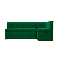 Фотография товара Угловой диван для кухни Атлант Плюс, зеленый, правый от компании ChiedoCover.