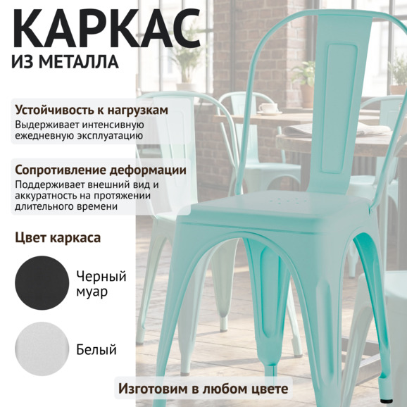 Стул Толикс, бирюзовый - фото 3