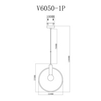 Подвесной светильник V6050-1P Sachara