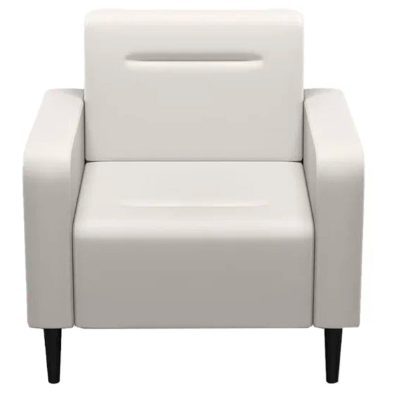 Кресло Папилла, экокожа, белый Кресло Папилла, экокожа, белый - фото 2