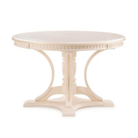 Фотография товара Деревянный стол Нозеан круглый бежевый / золото от компании ChiedoCover.