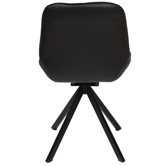 Стул Мускус, пирамида, кожа, черный, черный - фото 5