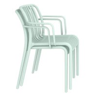 Фотография товара Стул Gorg с подлокотниками, пастельно-зелёный от компании ChiedoCover.