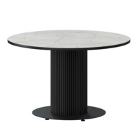 Фотография Стол нераздвижной Римс 1000мм, серый каспий, черный муар от производителя ChiedoCover, картинка продукции, реальное фото товара Настоящее фото товара Стол нераздвижной Римс 1000мм, серый каспий, черный муар, произведённого компанией ChiedoCover