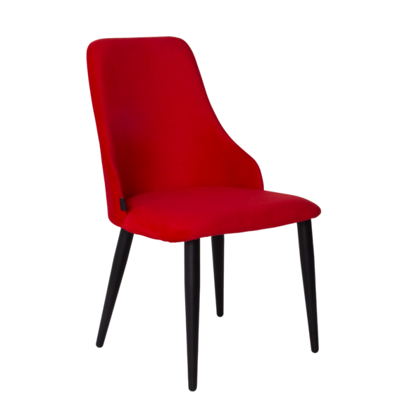 Стул Аэр, велюр Evita 29, металл 40*20 RAL 9005 - фото 1