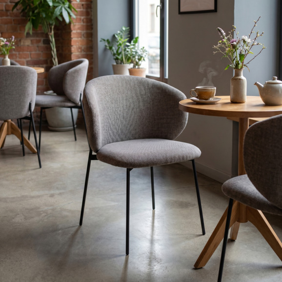 Стул Дрезден, рогожка Винуэла 4, каркас черный муар - фото 7