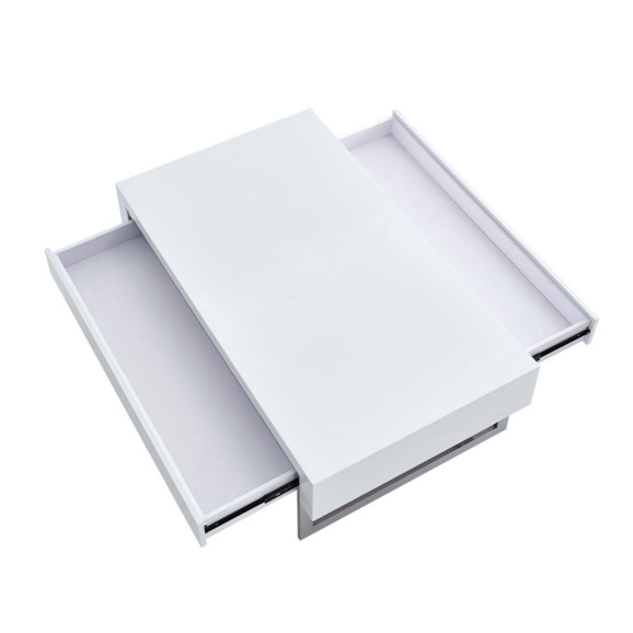 Журнальный стол Лотос, белый лак - фото 2