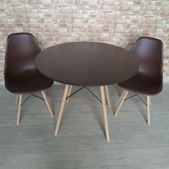 Стол EAMES, черный, D100 - фото 5