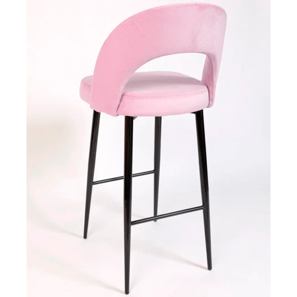 Стул Пиннате, барный, сиреневый, черный, велюр - фото 6