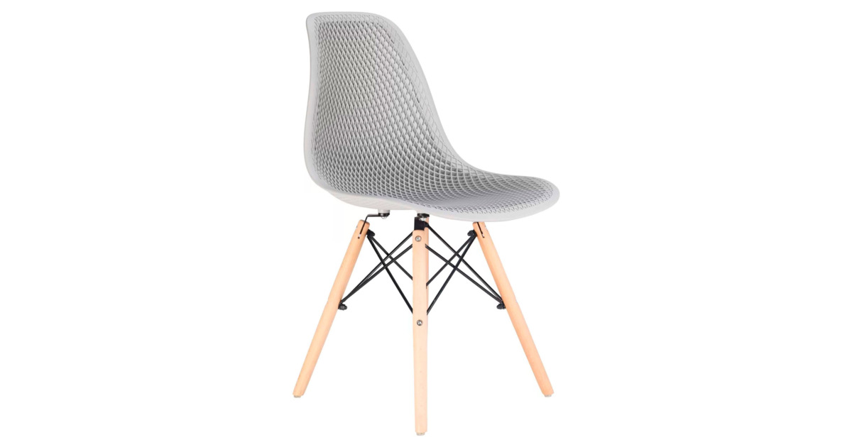 Стул пластиковый перфорированный Eames, белый купить по цене 2 890₽ от ...