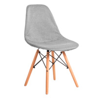 Настоящее фото товара Чехол Е01 на стул Eames, серый, произведённого компанией ChiedoCover