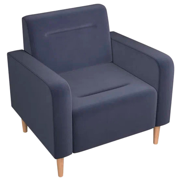 Кресло Папилла, велюр, серый Кресло Папилла, велюр, серый - фото 1