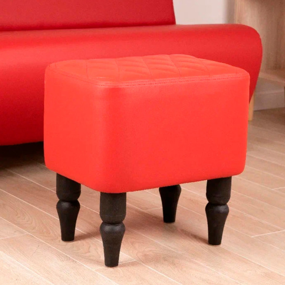 Пуф Лотик, экокожа, красный Пуф Лотик, экокожа, красный - фото 4